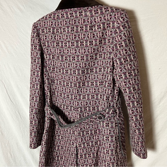 Ted Baker Vintage Wool Tweed Button Front Coat US 4-6 Small - Picture 5 of 6